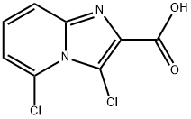 3,5-二氯咪唑并[1,2-A]吡啶-2-羧酸, 1227954-34-8, 结构式