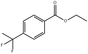 4-(1,1-二氟乙基)苯甲酸乙酯,55805-23-7,结构式