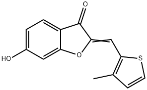 (2Z)-6-羟基-2-[(3-甲基-2-噻吩)亚甲基]-3-苯并, 620546-02-3, 结构式