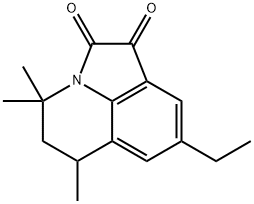 8-乙基-4,4,6-三甲基-5,6-二氢-4H-吡咯并[3,2,1-IJ]喹啉-1,2-二酮 结构式