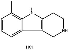 6-METHYL-2,3,4,5-TETRAHYDRO-1H-PYRIDO[4,3-B]INDOLE HYDROCHLORIDE 结构式