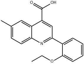 2-(2-ETHOXYPHENYL)-6-METHYLQUINOLINE-4-CARBOXYLICACID Structure