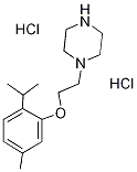 1-[2-(2-ISOPROPYL-5-METHYL-PHENOXY)-ETHYL]-PIPERAZINE DIHYDROCHLORIDE 化学構造式