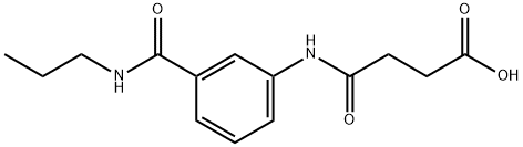 4-OXO-4-{3-[(PROPYLAMINO)CARBONYL]-ANILINO}BUTANOIC ACID Struktur