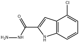 4-CHLOROINDOLE-2-CARBOHYDRAZIDE 化学構造式