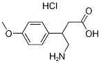 4-AMINO-3-(4-METHOXY-PHENYL)-BUTYRIC ACIDHYDROCHLORIDE Structure