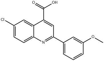 6-CHLORO-2-(3-METHOXYPHENYL)QUINOLINE-4-CARBOXYLIC ACID Structure