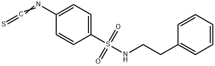 4-ISOTHIOCYANATO-N-(2-PHENYLETHYL)BENZENESULFONAMIDE 化学構造式