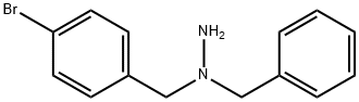 1-BENZYL-1-(4-BROMOBENZYL)HYDRAZINE 化学構造式