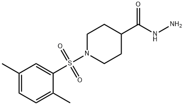 1-[(2,5-DIMETHYLPHENYL)SULFONYL]PIPERIDINE-4-CARBOHYDRAZIDE Structure