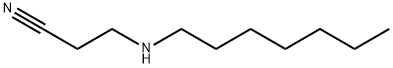 3-(HEPTYLAMINO)PROPANENITRILE Structure