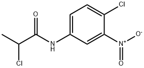 2-CHLORO-N-(4-CHLORO-3-NITROPHENYL)PROPANAMIDE 化学構造式