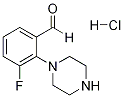 3-FLUORO-2-(1-PIPERAZINO)-BENZALDEHYDEHYDROCHLORIDE,1185293-49-5,结构式