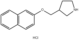 3-[(2-NAPHTHYLOXY)METHYL]PYRROLIDINE HYDROCHLORIDE Structure