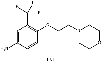 4-[2-(4-MORPHOLINYL)ETHOXY]-3-(TRIFLUOROMETHYL)-PHENYLAMINE DIHYDROCHLORIDE 化学構造式