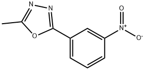 2-methyl-5-(3-nitrophenyl)-1,3,4-oxadiazole Struktur