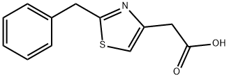 2-(2-苄基-1,3-噻唑-4-基)乙酸 结构式