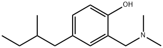 2-[(dimethylamino)methyl]-4-(2-methylbutyl)benzenol Struktur