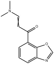 1-(1,3-ベンゾキサゾール-7-イル)-3-(ジメチルアミノ)-2-プロペン-1-オン 化学構造式