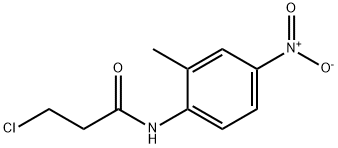 3-氯-N-(2-甲基-4-硝基苯基)丙酰胺 结构式