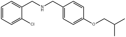 (2-Chlorophenyl)-N-(4-isobutoxybenzyl)methanamine,1040684-69-2,结构式