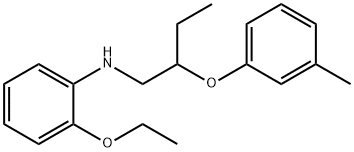 2-Ethoxy-N-[2-(3-methylphenoxy)butyl]aniline 结构式