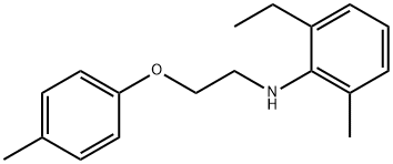 2-Ethyl-6-methyl-N-[2-(4-methylphenoxy)ethyl]-aniline Structure