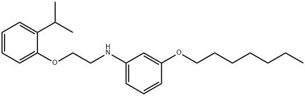 3-(Heptyloxy)-N-[2-(2-isopropylphenoxy)ethyl]-aniline Struktur