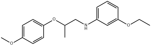 3-Ethoxy-N-[2-(4-methoxyphenoxy)propyl]aniline,1040685-41-3,结构式