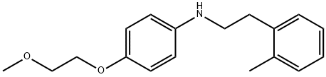 4-(2-Methoxyethoxy)-N-(2-methylphenethyl)aniline 化学構造式