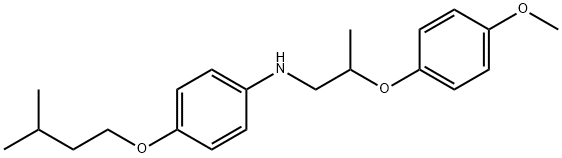 4-(Isopentyloxy)-N-[2-(4-methoxyphenoxy)propyl]-aniline Struktur