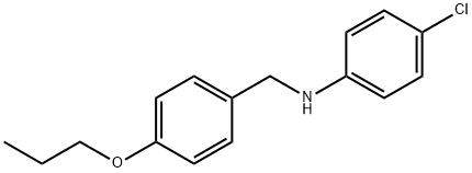 4-Chloro-N-(4-propoxybenzyl)aniline,1036585-50-8,结构式