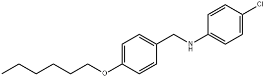 4-Chloro-N-[4-(hexyloxy)benzyl]aniline Structure