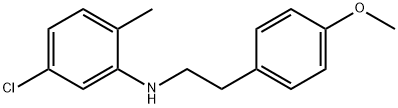 5-Chloro-N-(4-methoxyphenethyl)-2-methylaniline,1040684-72-7,结构式