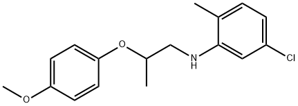 5-Chloro-N-[2-(4-methoxyphenoxy)propyl]-2-methylaniline 化学構造式