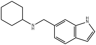 N-(1H-Indol-6-ylmethyl)cyclohexanamine Structure