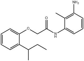 N-(3-Amino-2-methylphenyl)-2-[2-(sec-butyl)-phenoxy]acetamide Structure