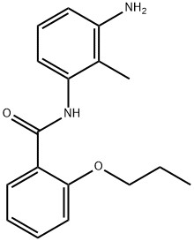 N-(3-Amino-2-methylphenyl)-2-propoxybenzamide 结构式