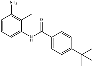 N-(3-Amino-2-methylphenyl)-4-(tert-butyl)benzamide 化学構造式