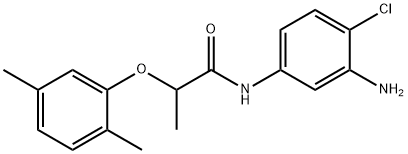 N-(3-Amino-4-chlorophenyl)-2-(2,5-dimethylphenoxy)propanamide,1020054-88-9,结构式