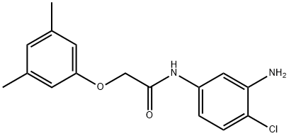 N-(3-Amino-4-chlorophenyl)-2-(3,5-dimethylphenoxy)acetamide 化学構造式