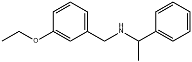 N-(3-Ethoxybenzyl)-1-phenyl-1-ethanamine Struktur