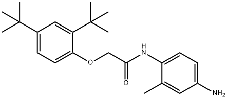 N-(4-Amino-2-methylphenyl)-2-[2,4-di(tert-butyl)-phenoxy]acetamide,1020058-05-2,结构式