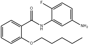 N-(5-Amino-2-fluorophenyl)-2-(pentyloxy)benzamide Struktur