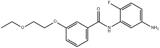 N-(5-Amino-2-fluorophenyl)-3-(2-ethoxyethoxy)-benzamide 结构式