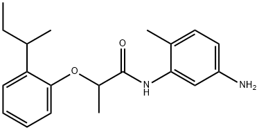 N-(5-Amino-2-methylphenyl)-2-[2-(sec-butyl)-phenoxy]propanamide,1020054-87-8,结构式