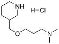 N,N-Dimethyl-3-(3-piperidinylmethoxy)-1-propanamine hydrochloride Structure