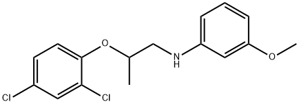 N-[2-(2,4-Dichlorophenoxy)propyl]-3-methoxyaniline Structure