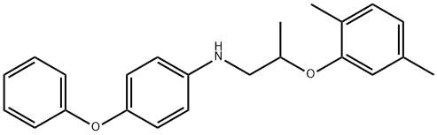 N-[2-(2,5-Dimethylphenoxy)propyl]-4-phenoxyaniline Structure