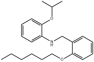 N-[2-(Hexyloxy)benzyl]-2-isopropoxyaniline Struktur